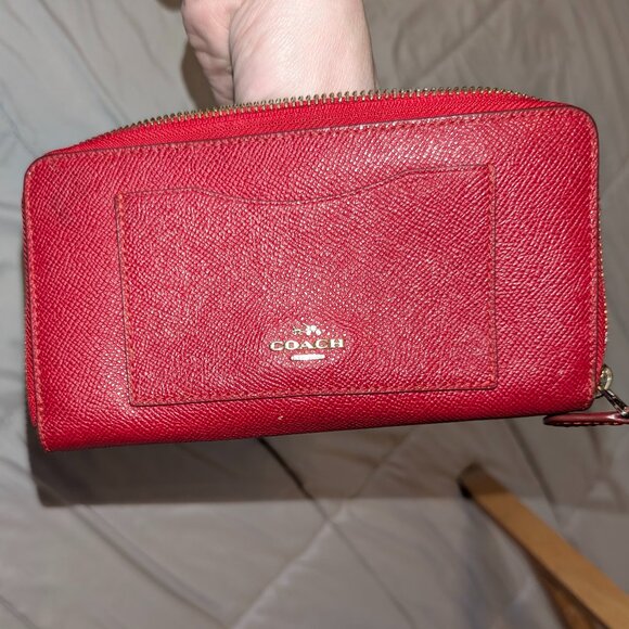 Cherry Red Coach Wallet - Picture 2 of 6
